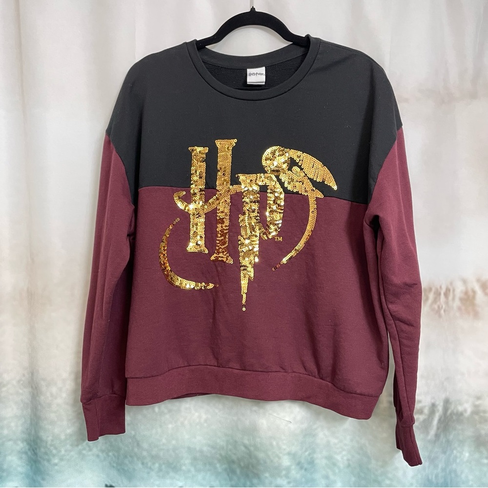 Harry Potter Sequined Logo long sleeve top